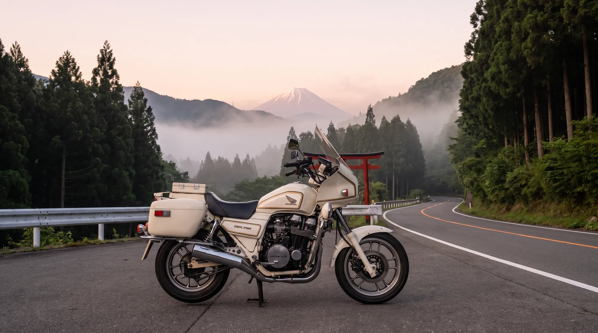 Touge at dawn